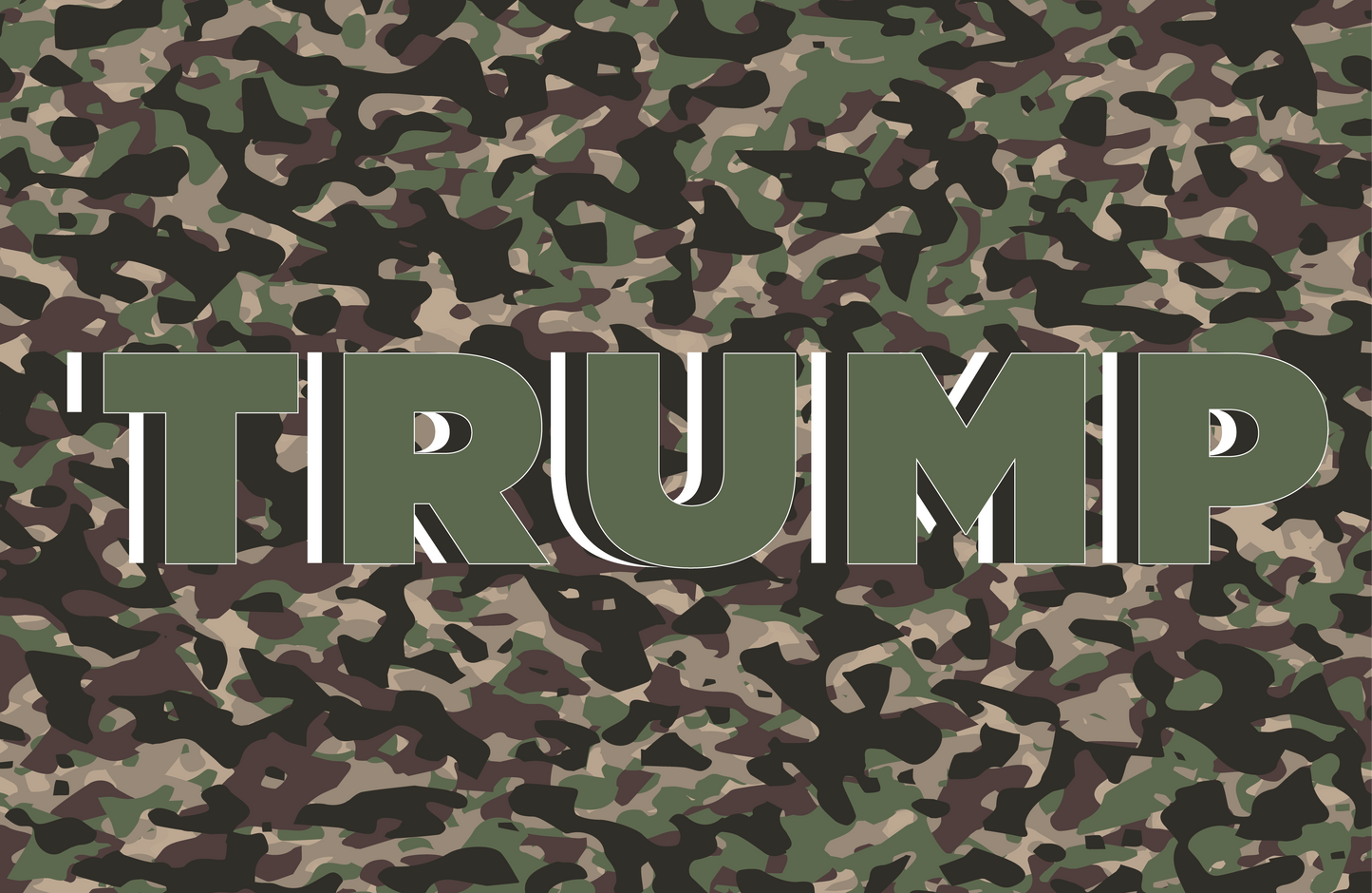 Camo Trump - Black Glossy Mug