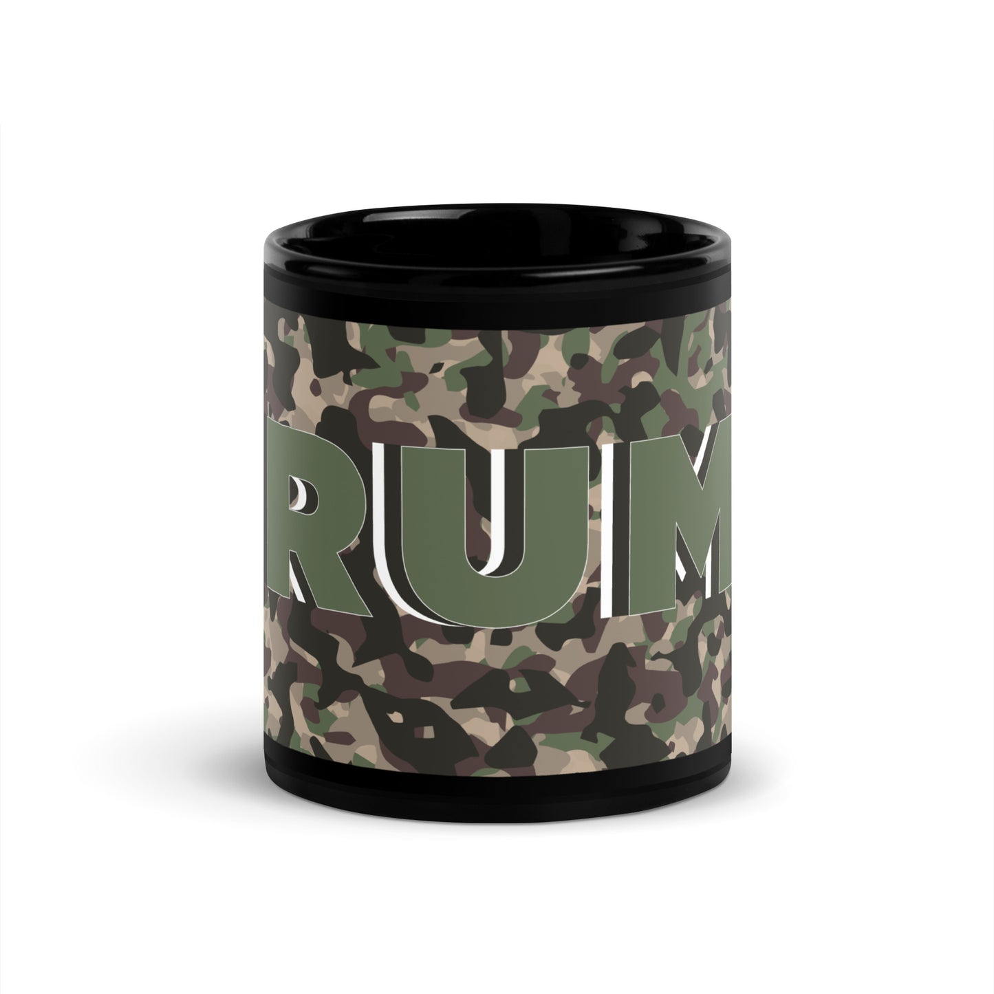 Camo Trump - Black Glossy Mug