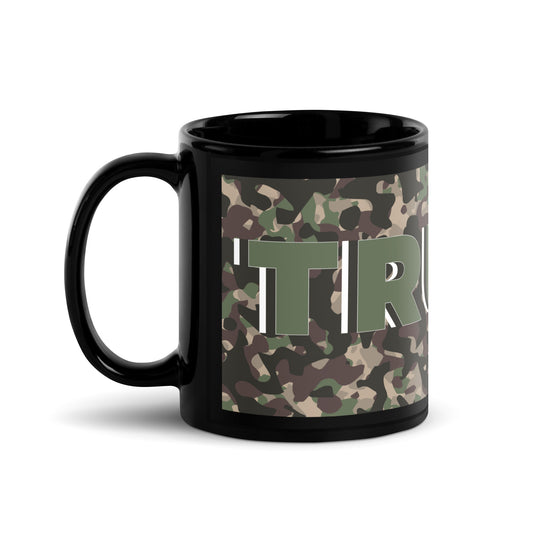 Camo Trump - Black Glossy Mug