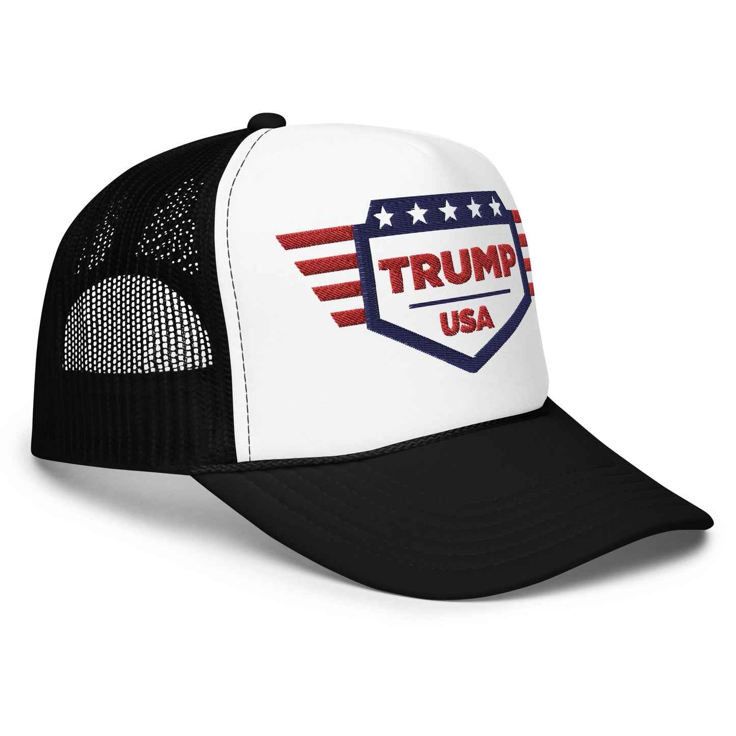 Trump USA Red, White & Blue - Foam trucker hat