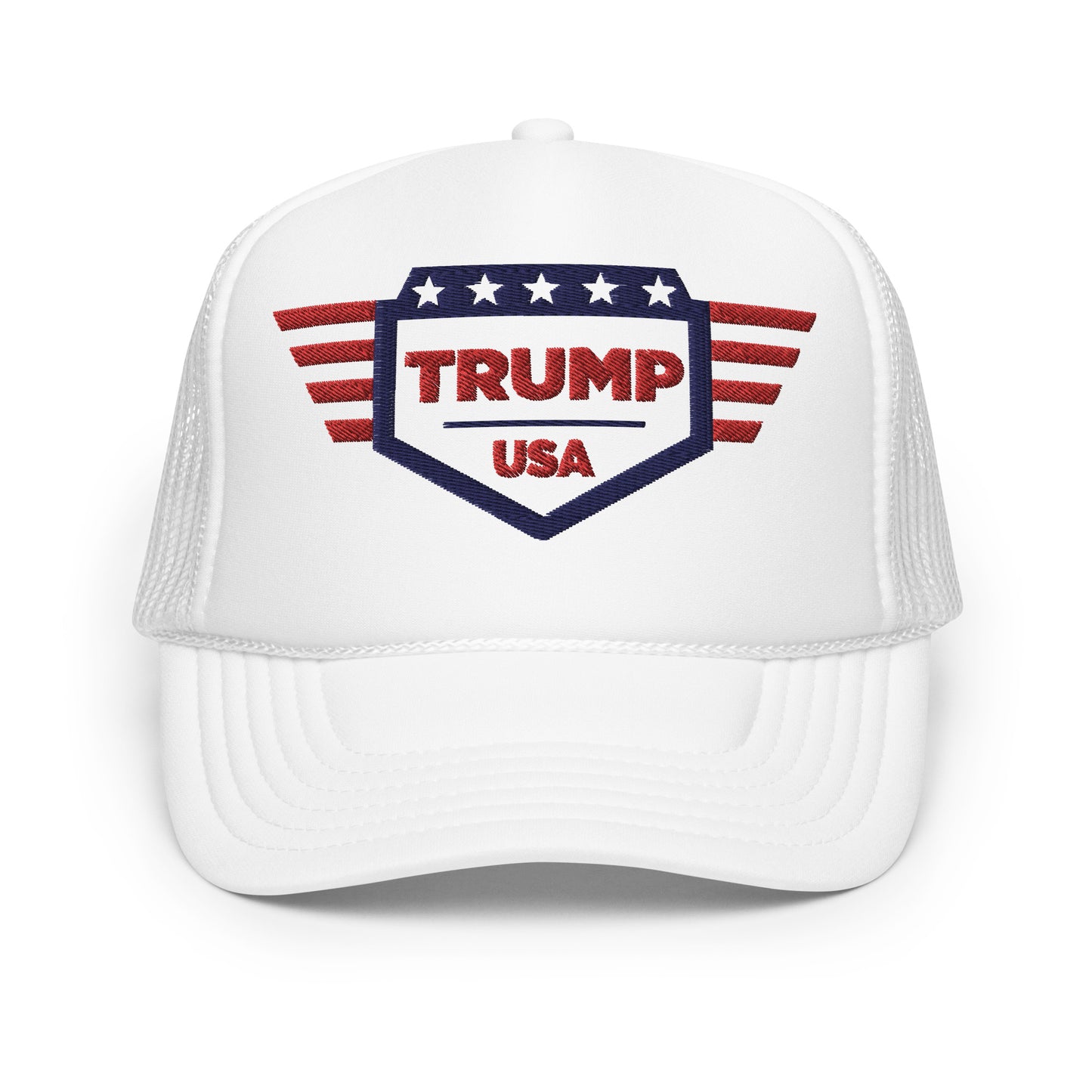 Trump USA Red, White & Blue - Foam trucker hat