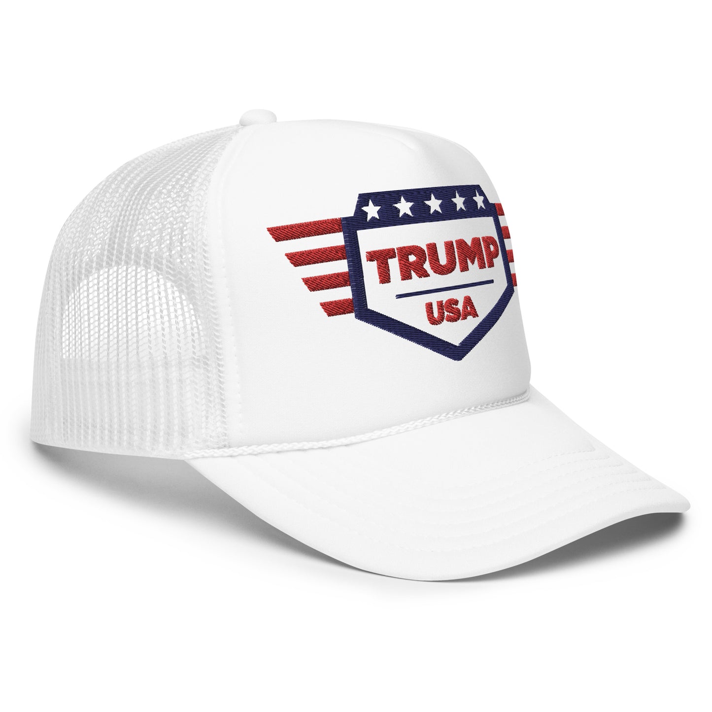 Trump USA Red, White & Blue - Foam trucker hat