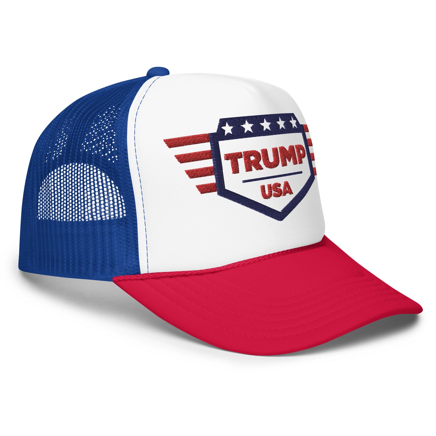 Trump USA Red, White & Blue - Foam trucker hat