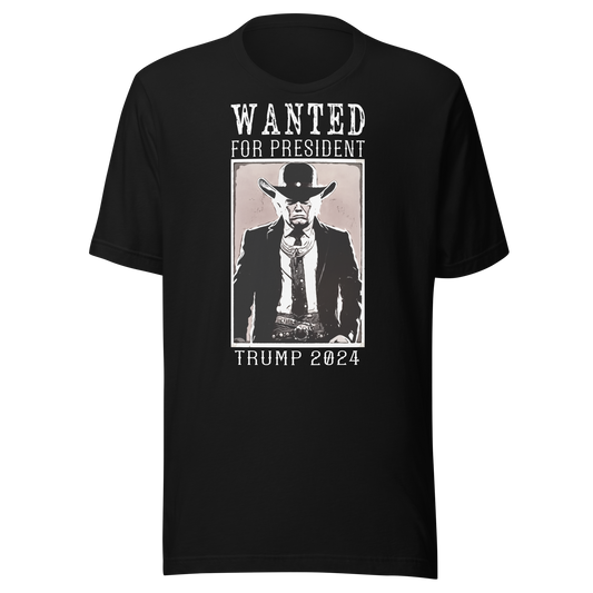 Old Western Trump Wanted - Unisex T-shirt