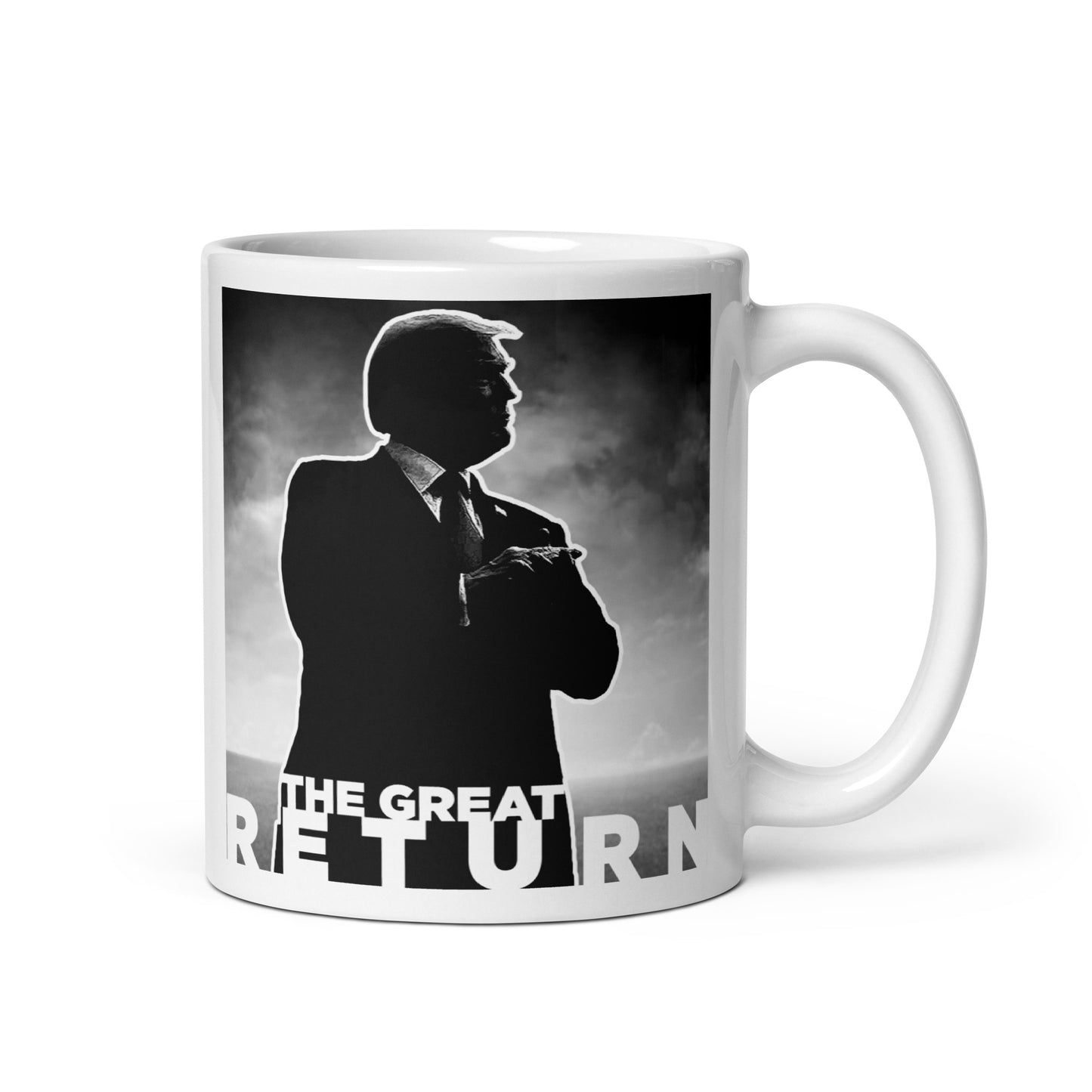 The Great Return - Trump - White glossy mug