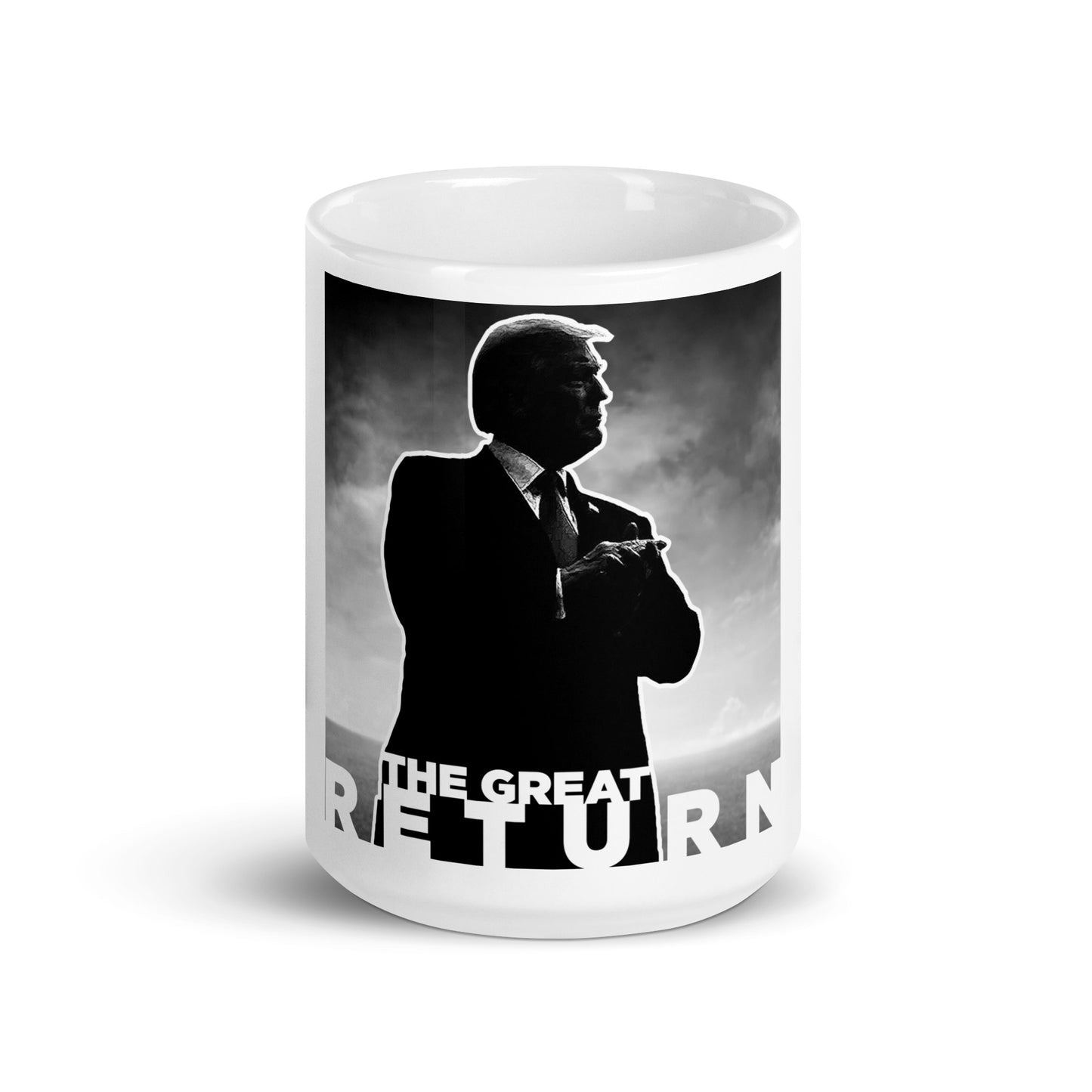 The Great Return - Trump - White glossy mug