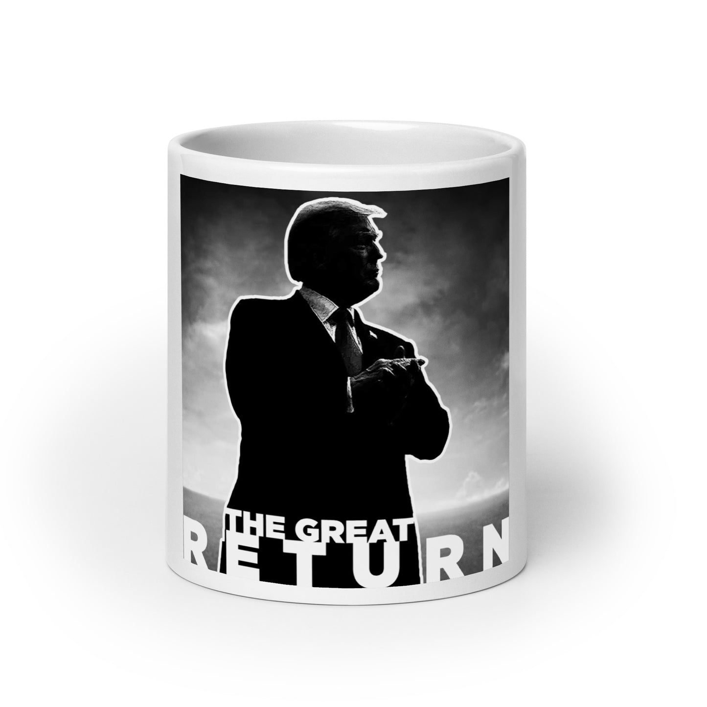 The Great Return - Trump - White glossy mug