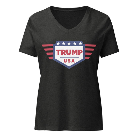 Trump USA - Women’s relaxed v-neck t-shirt